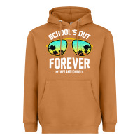 Meerkat school out forever retired teacher retro summer Heavyweight Hoodie - artisFamous