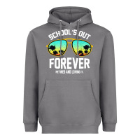 Storm school out forever retired teacher retro summer Heavyweight Hoodie - artisFamous
