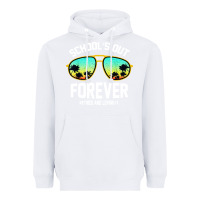 White school out forever retired teacher retro summer Heavyweight Hoodie - artisFamous