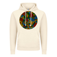 Vintage Artic african fabric pattern round earrings 3 Vintage Hoodie - BundleAndBundleShop