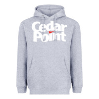 Heather Grey cedar point Heavyweight Hoodie - artisFamous