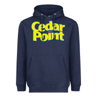 Navy cedar point Heavyweight Hoodie - artisFamous