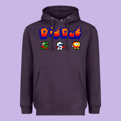 Dig Dug Heavyweight Hoodie Designed By Artisfamous