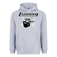 Heather Grey ludwig drum Heavyweight Hoodie - artisFamous