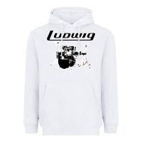 White ludwig drum Heavyweight Hoodie - artisFamous