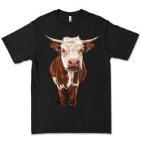 Black hereford cow Premium Tee - RanaPortraitStore