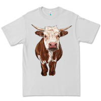 Dove Grey hereford cow Premium Tee - RanaPortraitStore