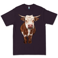 Plum hereford cow Premium Tee - RanaPortraitStore