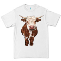 White hereford cow Premium Tee - RanaPortraitStore