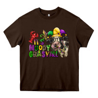 Chocolate Brown its moody gras yall Heavy Core Tee - CowGirlArtShop
