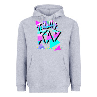 Heather Grey 1980's style totally rad 80s casual  v.10.1 tank top Heavyweight Hoodie - artisFamous