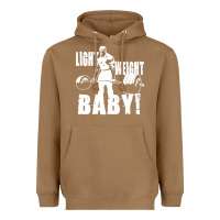 Toasted Coconut American bodybuilder Heavyweight Hoodie - artisFamous