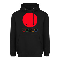 Black Japan Flag Olympics Heavyweight Hoodie - artisFamous