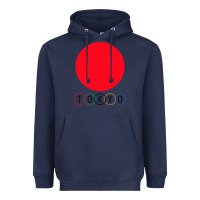Navy Japan Flag Olympics Heavyweight Hoodie - artisFamous