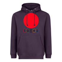Plum Japan Flag Olympics Heavyweight Hoodie - artisFamous