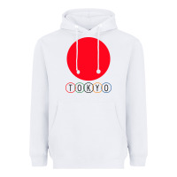 White Japan Flag Olympics Heavyweight Hoodie - artisFamous