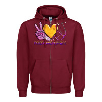 Burgundy peace love nursing Zipper Hoodie - AdoDesignShop