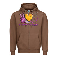 Chestnut peace love nursing Zipper Hoodie - AdoDesignShop