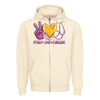 Sandshell peace love nursing Zipper Hoodie - AdoDesignShop