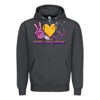 Smoke peace love nursing Zipper Hoodie - AdoDesignShop