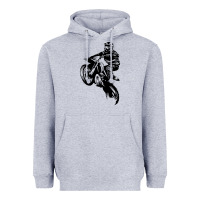 Heather Grey motocross dirt bike design got dirt Heavyweight Hoodie - artisFamous