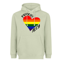 Matcha proud ally lgbt heart gay pride month Heavyweight Hoodie - artisFamous