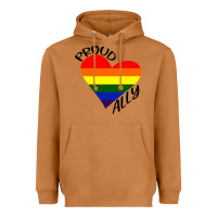 Meerkat proud ally lgbt heart gay pride month Heavyweight Hoodie - artisFamous