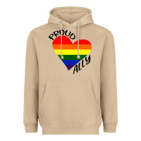 Mushroom proud ally lgbt heart gay pride month Heavyweight Hoodie - artisFamous