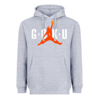 Heather Grey goku Heavyweight Hoodie - artisFamous