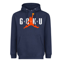 Navy goku Heavyweight Hoodie - artisFamous