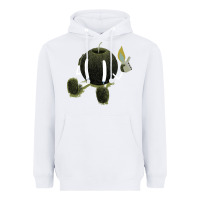 White self destruction Heavyweight Hoodie - artisFamous