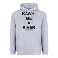 Heather Grey Kawhi River Funny Heavyweight Hoodie - artisFamous