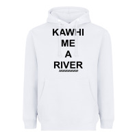White Kawhi River Funny Heavyweight Hoodie - artisFamous