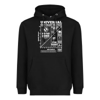 Black hot crazy matrix matrix Heavyweight Hoodie - artisFamous