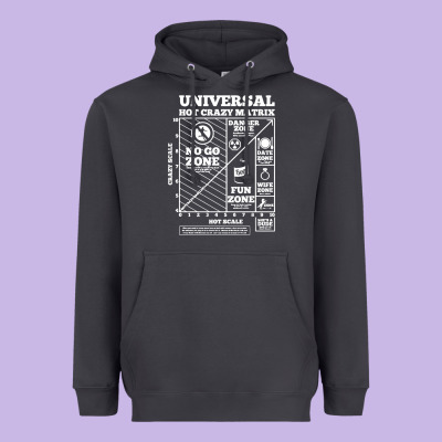 Hot Crazy Matrix Matrix Heavyweight Hoodie Designed By Artisfamous