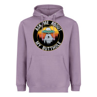 Lavender ask me about my butthole ufo Heavyweight Hoodie - artisFamous