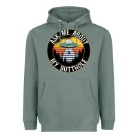 Sage ask me about my butthole ufo Heavyweight Hoodie - artisFamous