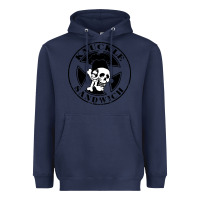 Navy knuckle sandwich Heavyweight Hoodie - artisFamous