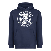 Navy knuckle sandwich Heavyweight Hoodie - artisFamous