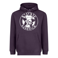Plum knuckle sandwich Heavyweight Hoodie - artisFamous