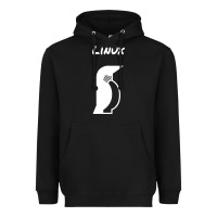 Black linux Heavyweight Hoodie - artisFamous