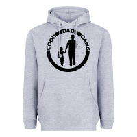 Heather Grey good dad gang Heavyweight Hoodie - artisFamous