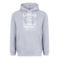 Heather Grey samcro redwood original Heavyweight Hoodie - artisFamous
