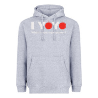 Heather Grey funny yoyo Heavyweight Hoodie - artisFamous