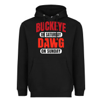 Black buckeye on saturday Heavyweight Hoodie - artisFamous