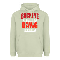 Matcha buckeye on saturday Heavyweight Hoodie - artisFamous