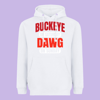 Buckeye On Saturday Heavyweight Hoodie Designed By Artisfamous