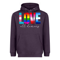 Plum lgbt pride rainbow love lgbtq pride Heavyweight Hoodie - artisFamous