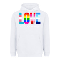 White lgbt pride rainbow love lgbtq pride Heavyweight Hoodie - artisFamous