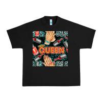 Black nail queen hand and polish with lights and leopard seamless pattern bb Urban Heavy Tee - BundleAndBundleShop
